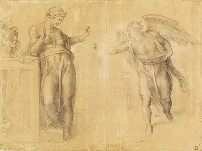 The Annunciation Cartonetto by Michelangelo